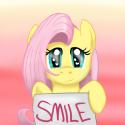 128168064_-_artist_masquarade_crying_fluttershy_sign_smile.