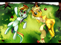 15565_169181_-_applejack_artist_kohtek_meadow_rainbow_dash1231234435345.