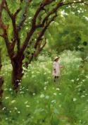 38648_pre-raphaelismeThe_Orchard_by_Thomas_Cooper_Gotch.