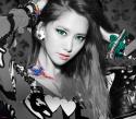 42789_Yoona_Black_And_White_Green_Eyes.