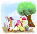 472687965_-_apple_bloom_artist3Asimpe94_chickens_chicken_herding_cutie_mark_highres_scootachicken_scootaloo_Sweetie_Belle.