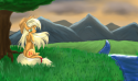 5293blooming_applejack_by_wingsoffox-d4i8g4v.