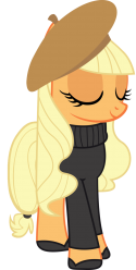 538193221_-_absurd_res_applejack_beatnik_beret_highres_recolor_sweater_vector.