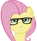 7118hipster_fluttershy_by_sirponylancelot-d4f3lhf.