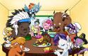716488840_-_angel_applejack_artist3Achibi-jen-hen_buffalo_Chief_Thunderhooves_fluttershy_Little_strongheart_pinkie_pie_rainbow_dash_rarity_scootaloo_spike_thanksgiving_twilight_sparkle.
