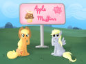 881481469_-_applejack_apples_artist3Amarikaefer_derpy_hooves_dumb_struck_muffins.