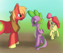 9152107044_apple_bloom_artist_sharpy_big_macintosh_pregnant_spike.