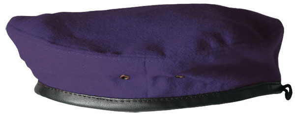 FANK Beret with Quilted Flash & Embroidered Liner
